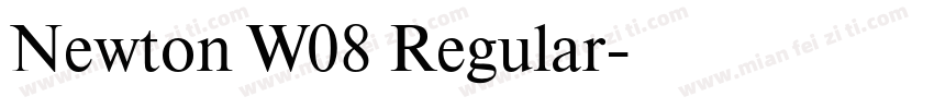Newton W08 Regular字体转换